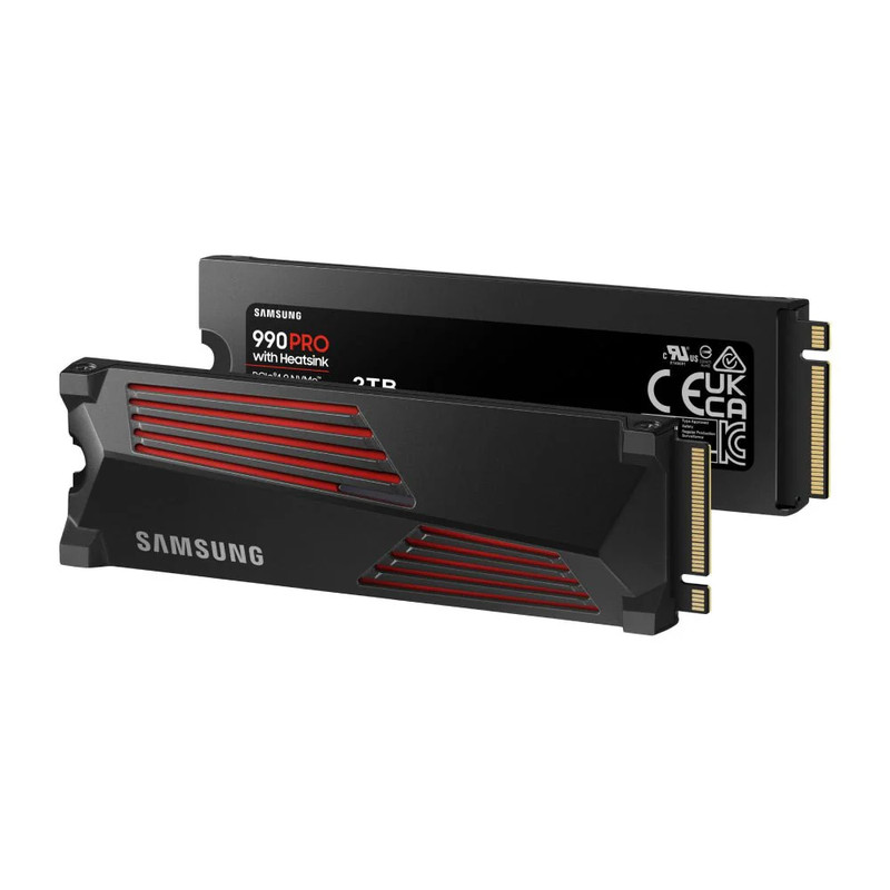 Samsung 990 PRO 2TB with Heatsink NVMe Gen 4 M.2 Internal SSD - مساحة تخزين